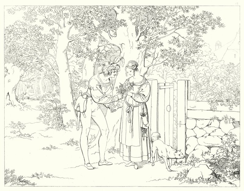 Illustration zu Schillers Lied von der Glocke von Friedrich August Moritz Retzsch