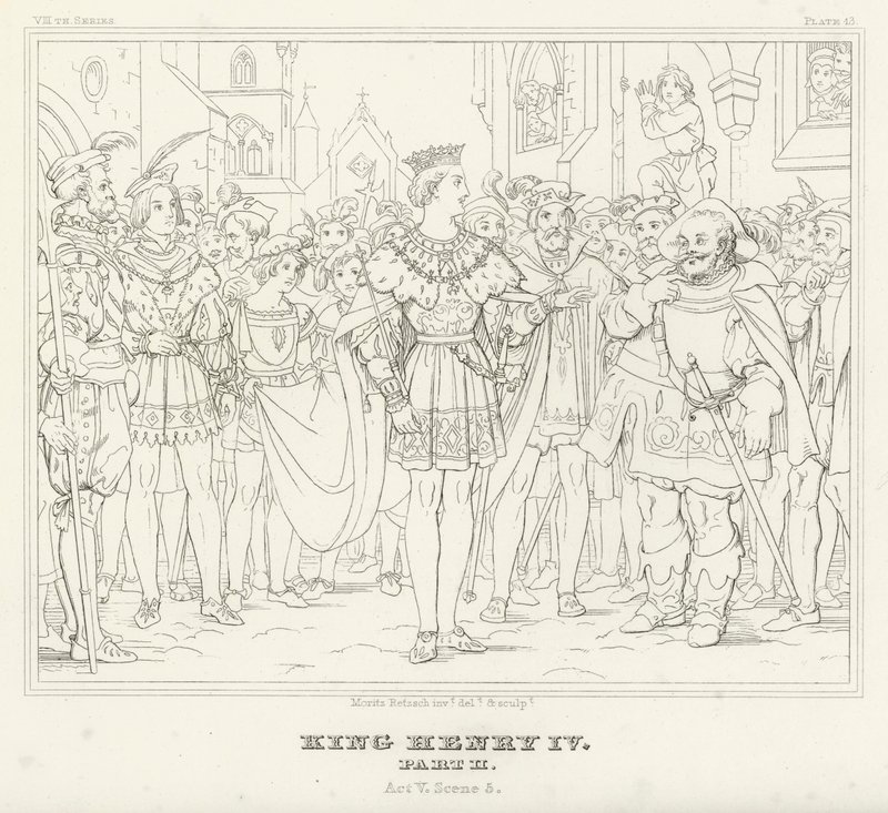 König Heinrich IV., Teil II, Akt V, Szene 5 von Friedrich August Moritz Retzsch