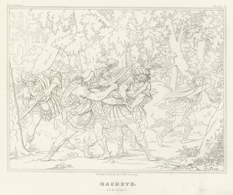 Macbeth, Akt III, Szene 3 von Friedrich August Moritz Retzsch