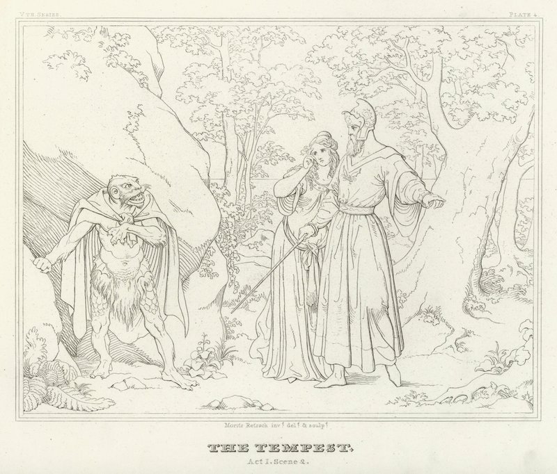 Der Sturm, Akt I, Szene 2 von Friedrich August Moritz Retzsch