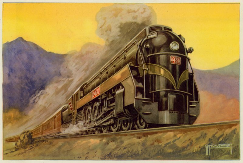 Kanadische Nationalbahn, Express-Streamlined-Lokomotive Nr. 6400, 4-8-4 von G.P. Micklewright