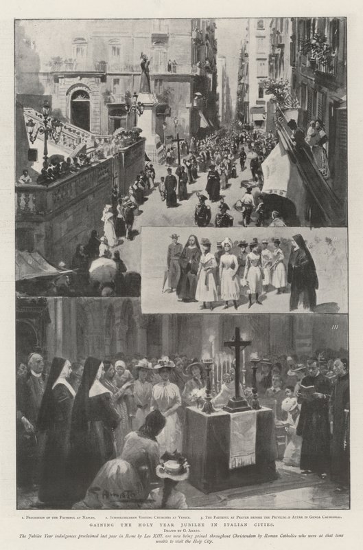 Erlangung des Heiligen Jahres Jubiläum in italienischen Städten von G.S. Amato