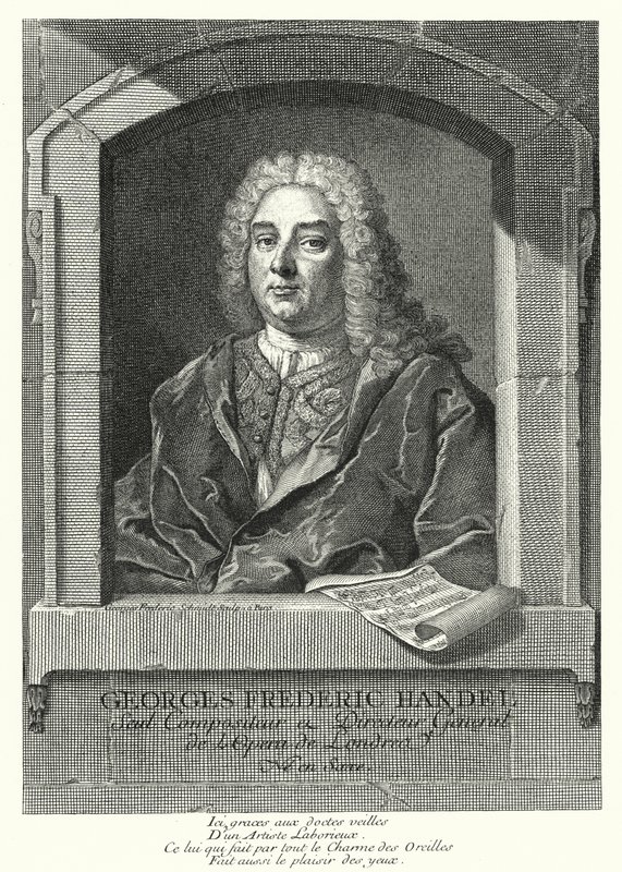 Georg Friedrich Händel, deutscher Barockkomponist von Georg Friedrich Schmidt