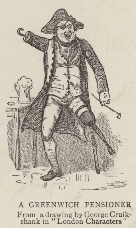 Ein Greenwich-Pensionär von George Cruikshank