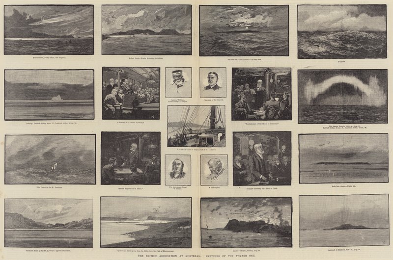 Die British Association in Montreal, Skizzen der Reise von George L. Seymour
