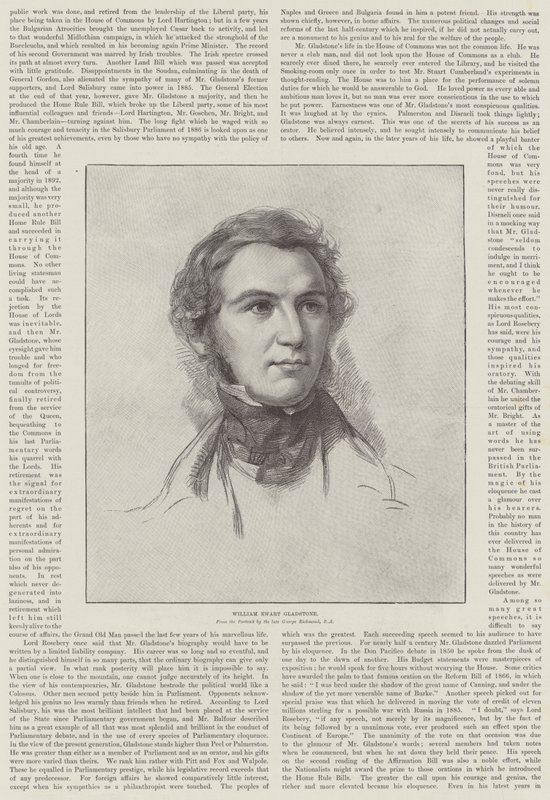 Andenken an Mr. Gladstone von George Richmond