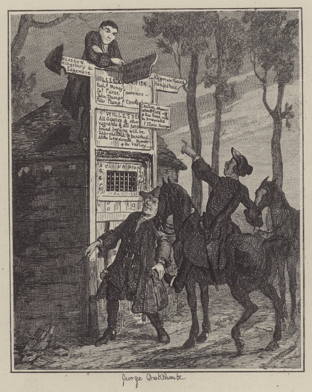 Illustration für Jack Sheppard von George (after) Cruikshank