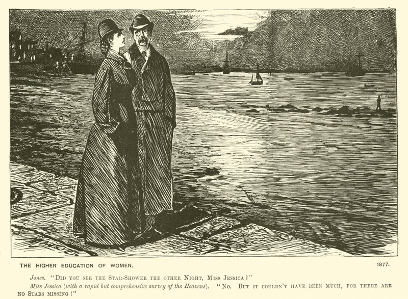 Die höhere Bildung der Frauen (Gravur) von George (after) Du Maurier