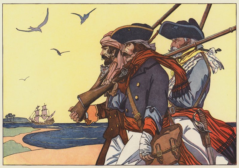 Piraten auf der Insel Tortuga von George Alfred Williams