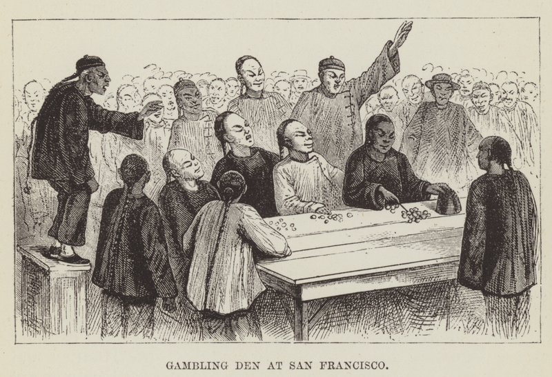 Spielhölle in San Francisco von George Augustus Sala