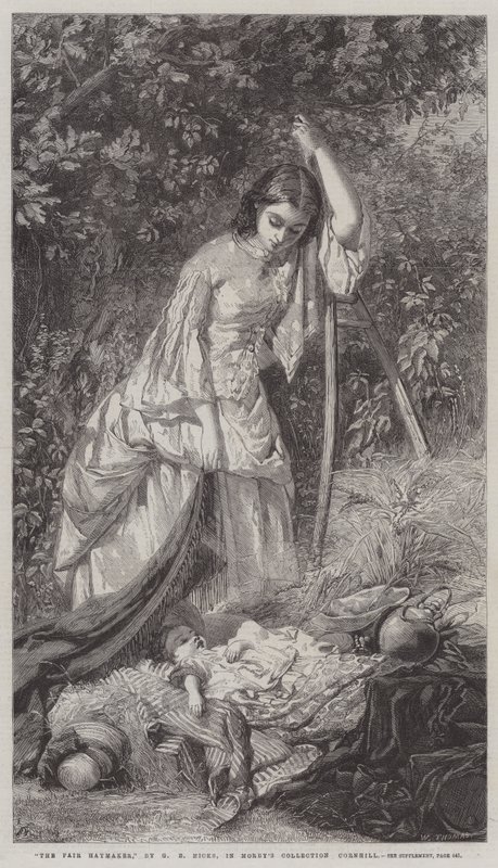 Die schöne Heumacherin von George Elgar Hicks