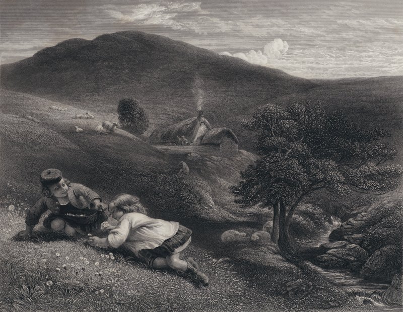 Illustration für Auld Lang Syne von Robert Burns von George Harvey