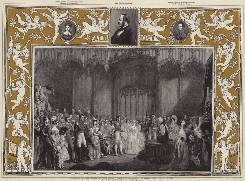 Die Hochzeit von Königin Victoria und Prinz Albert von Sachsen-Coburg und Gotha im St James