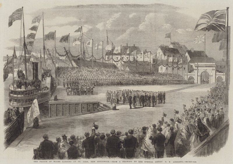 Der Prinz von Wales landet in St. John, New Brunswick von George Henry Andrews