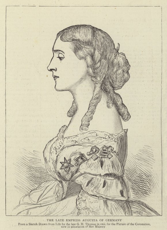 Die verstorbene Kaiserin Augusta von Deutschland von George Housman Thomas