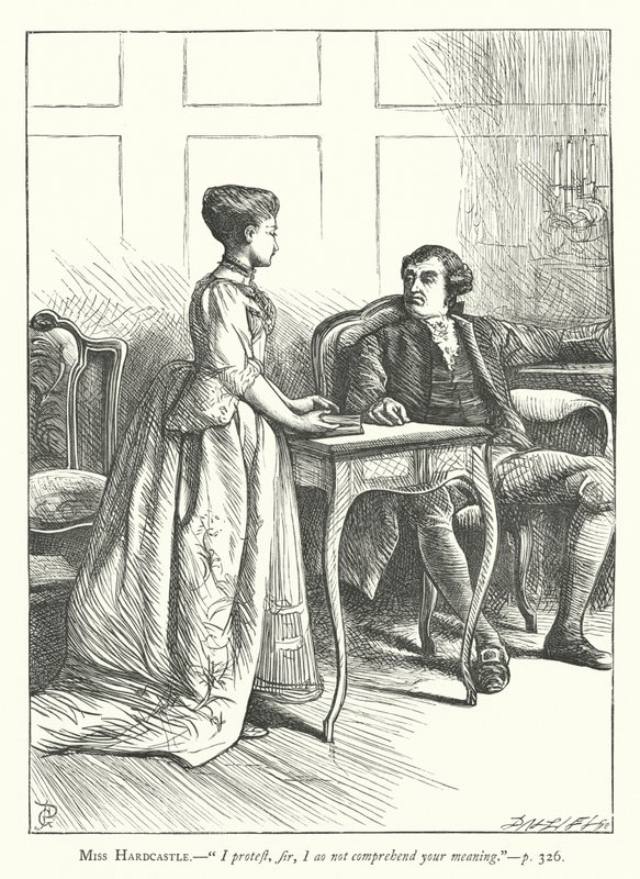 Illustration für Sie stellt sich dumm von George John Pinwell