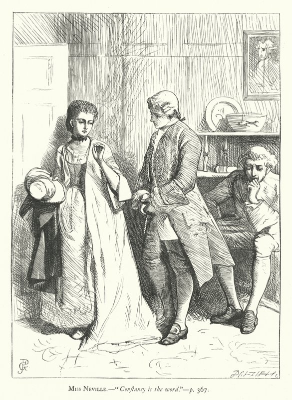 Illustration für Sie stellt sich dumm von George John Pinwell