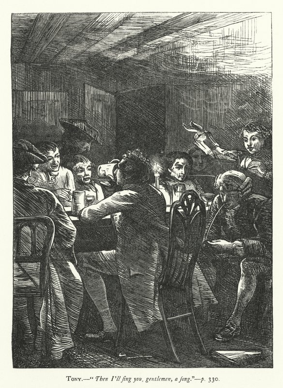 Illustration für Sie stellt sich dumm von George John Pinwell