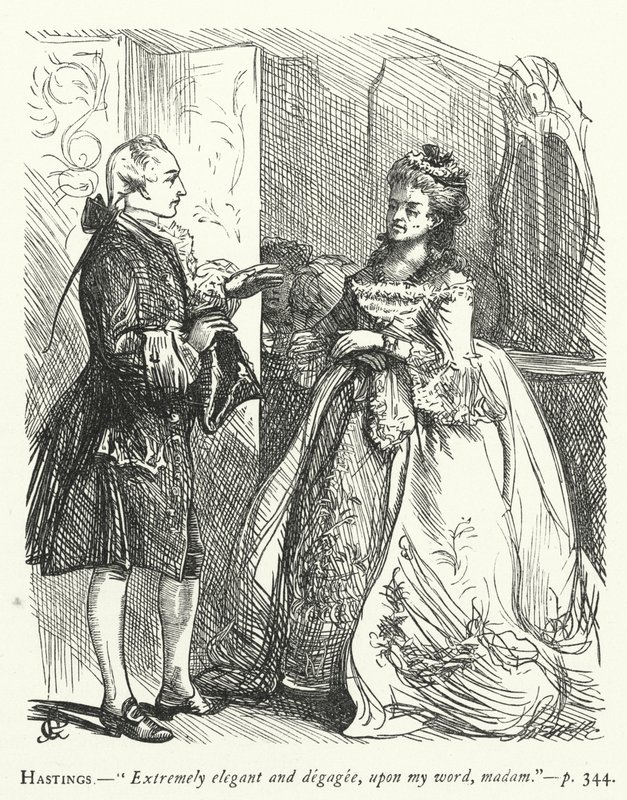Illustration für Sie stellt sich dumm von George John Pinwell