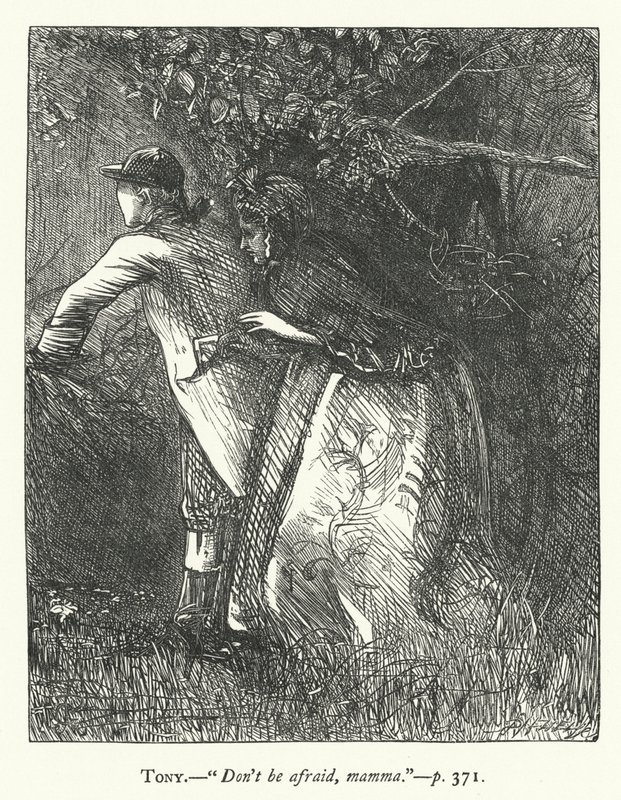 Illustration für Sie macht sich klein, um zu erobern (Gravur) von George John Pinwell