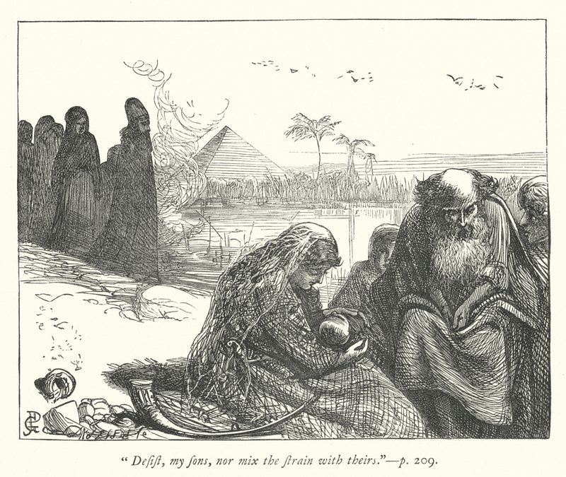 Illustration für Die Gefangenschaft von George John Pinwell