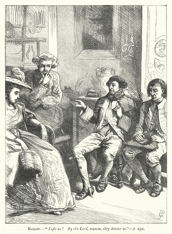 Illustration für Der gutmütige Mann (Gravur) von George John Pinwell