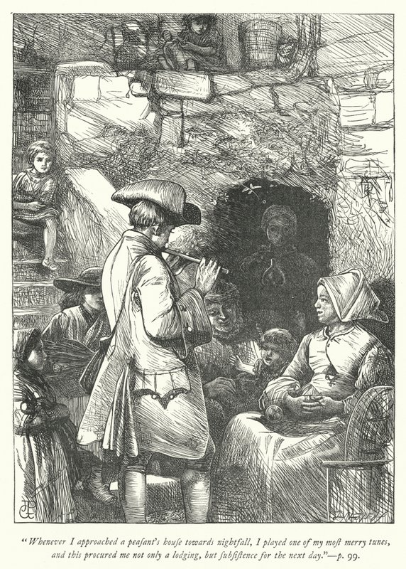 Illustration für Der Pfarrer von Wakefield (Gravur) von George John Pinwell