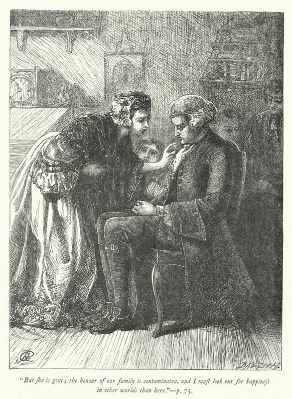 Illustration für Der Pfarrer von Wakefield (Gravur) von George John Pinwell