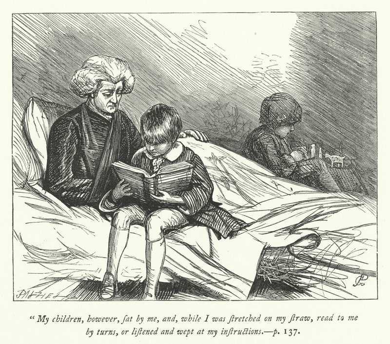 Illustration für Der Pfarrer von Wakefield (Gravur) von George John Pinwell