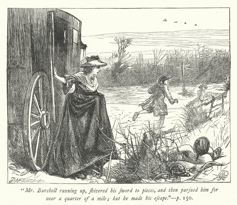 Illustration für Der Pfarrer von Wakefield (Gravur) von George John Pinwell