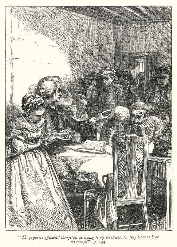 Illustration für Der Pfarrer von Wakefield (Gravur) von George John Pinwell