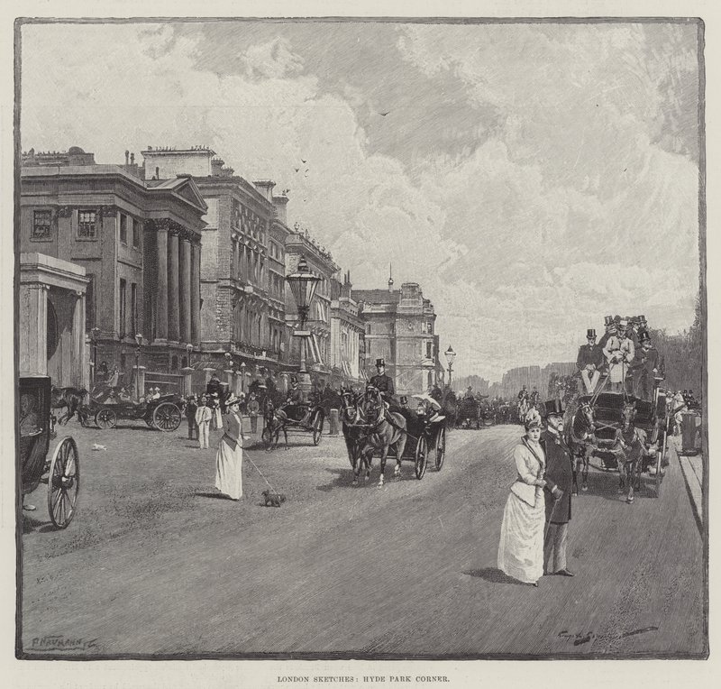 Londoner Skizzen, Hyde Park Corner von George L. Seymour