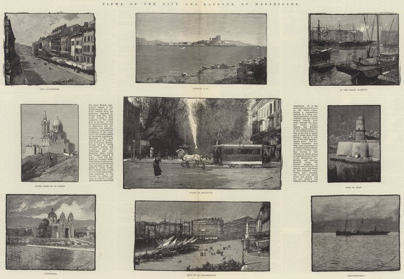 Ansichten der Stadt und des Hafens von Marseille von George L. Seymour