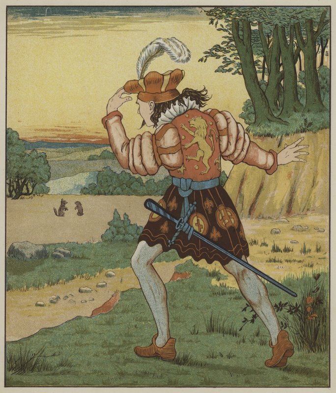 Illustration für Rumpelstilzchen von den Brüdern Grimm von George R. Halkett