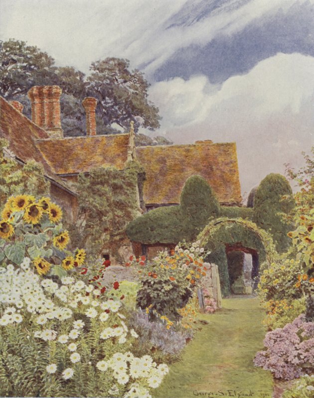 Cleeve Prior, Sonnenblumen von George Samuel Elgood
