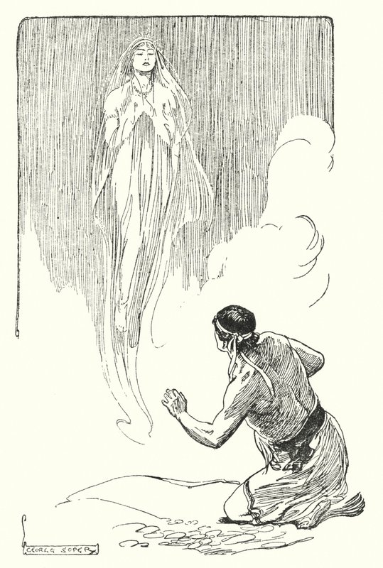 Jason und die Argonauten: "Durch den Schleier sah sie auf ihn herab" von George Soper
