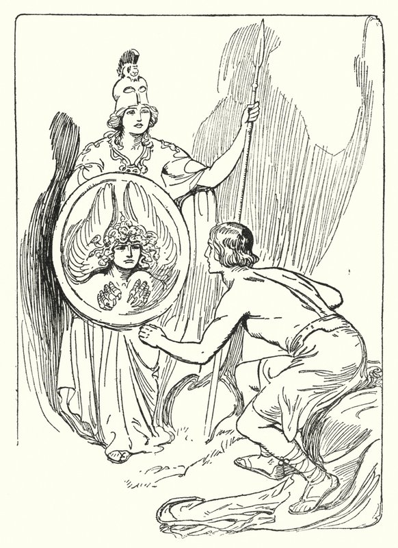 Perseus: "Im Spiegel des Schildes erschien ein Gesicht" von George Soper