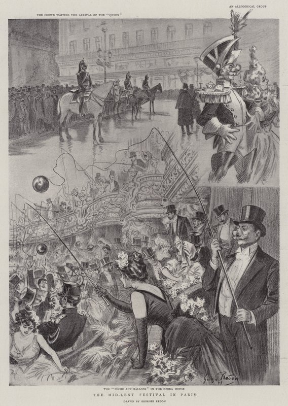 Das Mittfastenfest in Paris von Georges Redon