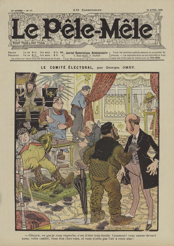 Das Wahlkomitee (Illustration für Le Pele-Mele, 1906) von Georges Antonin Henri Mory
