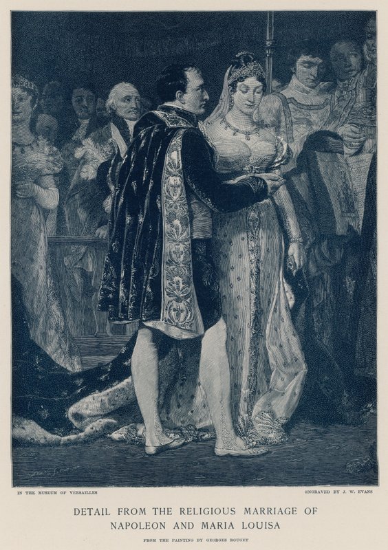 Detail der religiösen Hochzeit von Napoleon und Maria Louisa von Georges Rouget