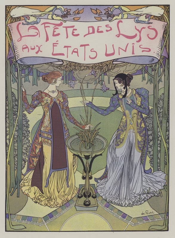 Das Lilienfest in den Vereinigten Staaten von Georges de Feure