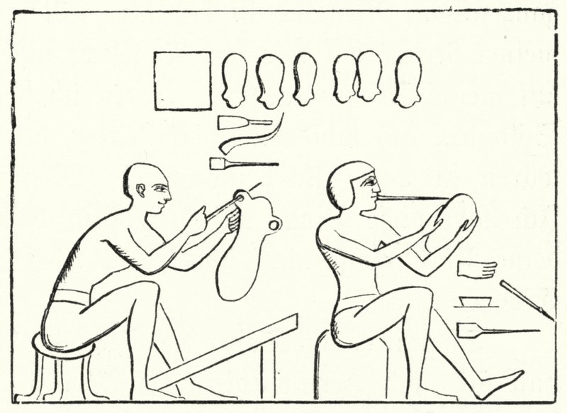 Altägyptische Schuhmacher von German School