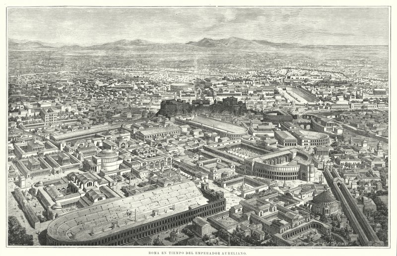 Antikes Rom zur Zeit des Kaisers Marcus Aurelius von German School