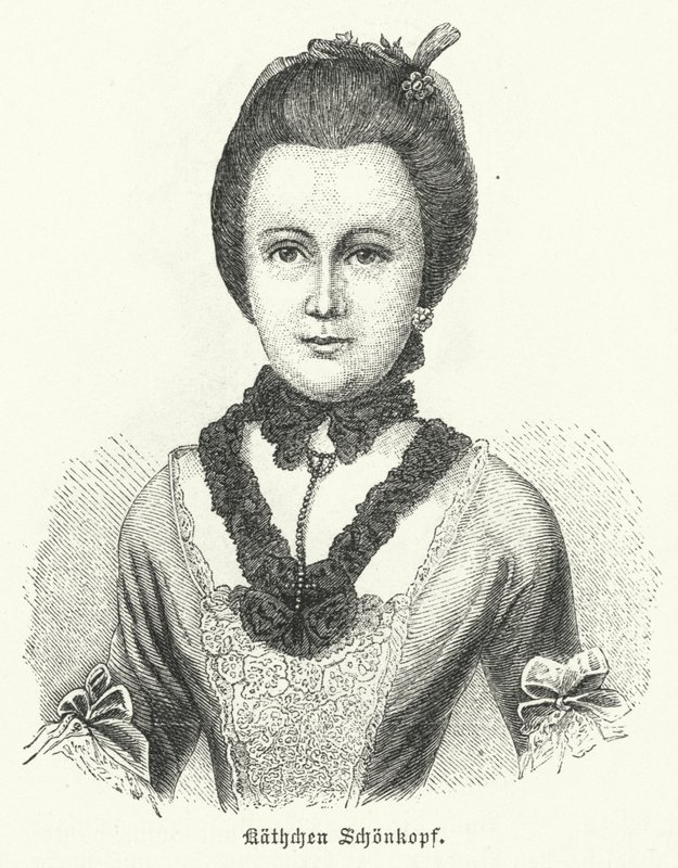 Anna Katharina Schönkopf (1746-1810), Inspiration für die Liebesgedichte Annettenlieder des deutschen Autors Johann Wolfgang Goethe von German School