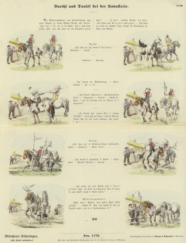 Barthl und Donisl in der Kavallerie von German School