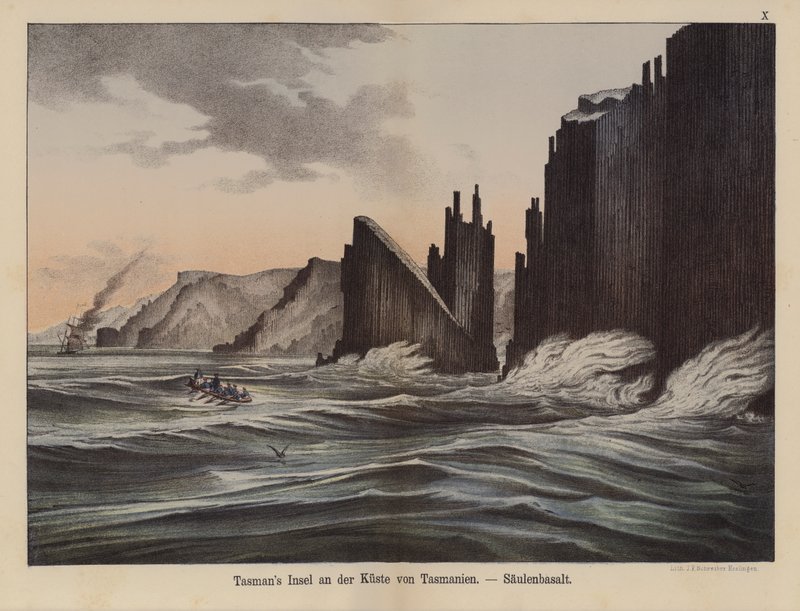 Basaltsäulen auf der Tasman-Insel, Tasmanien, Australien von German School