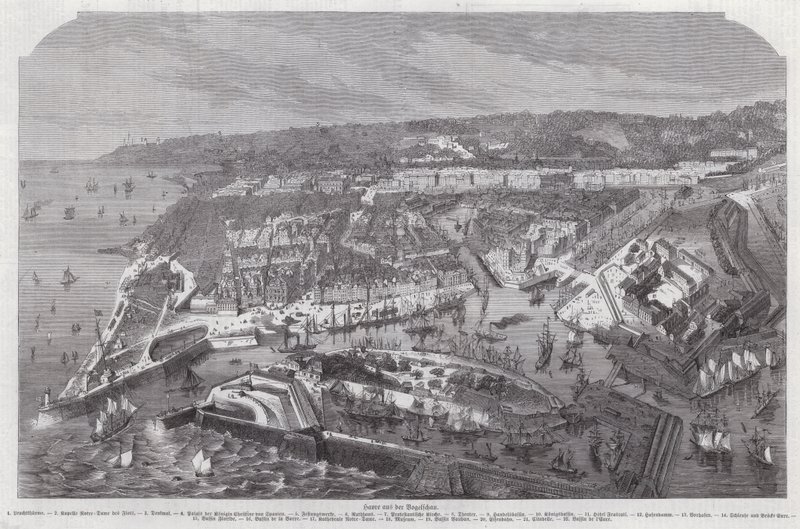Vogelperspektive von Le Havre, Frankreich von German School