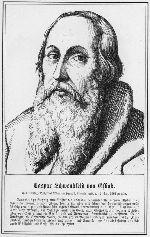Caspar Schwenkfeld von Ossigk (Gravur) von German School