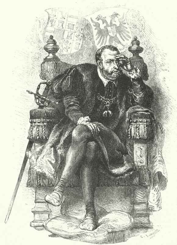 Karl V., Heiliger Römischer Kaiser (Stich) von German School