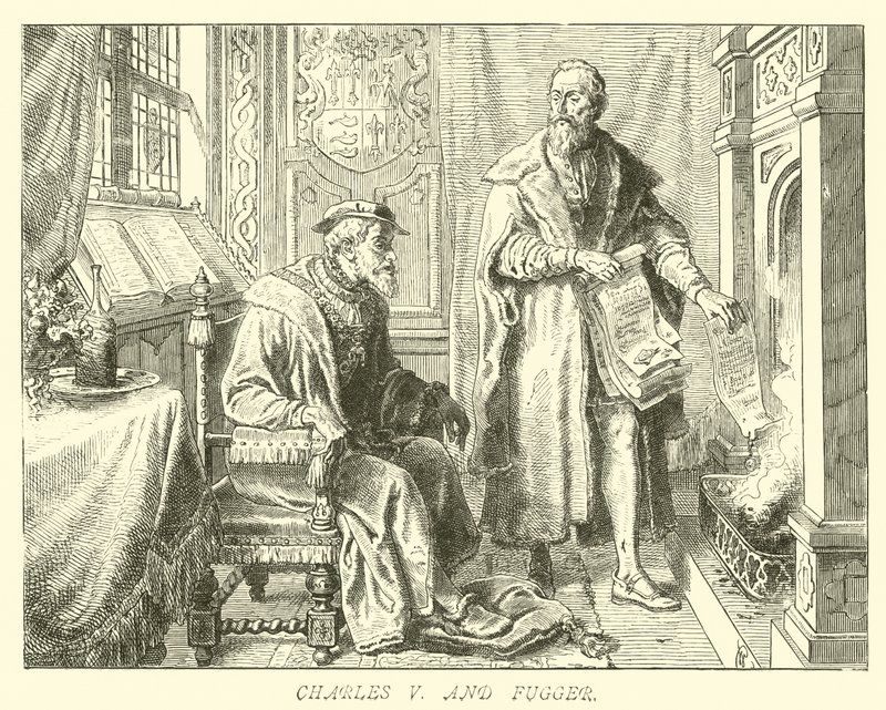 Karl V. und Fugger von German School